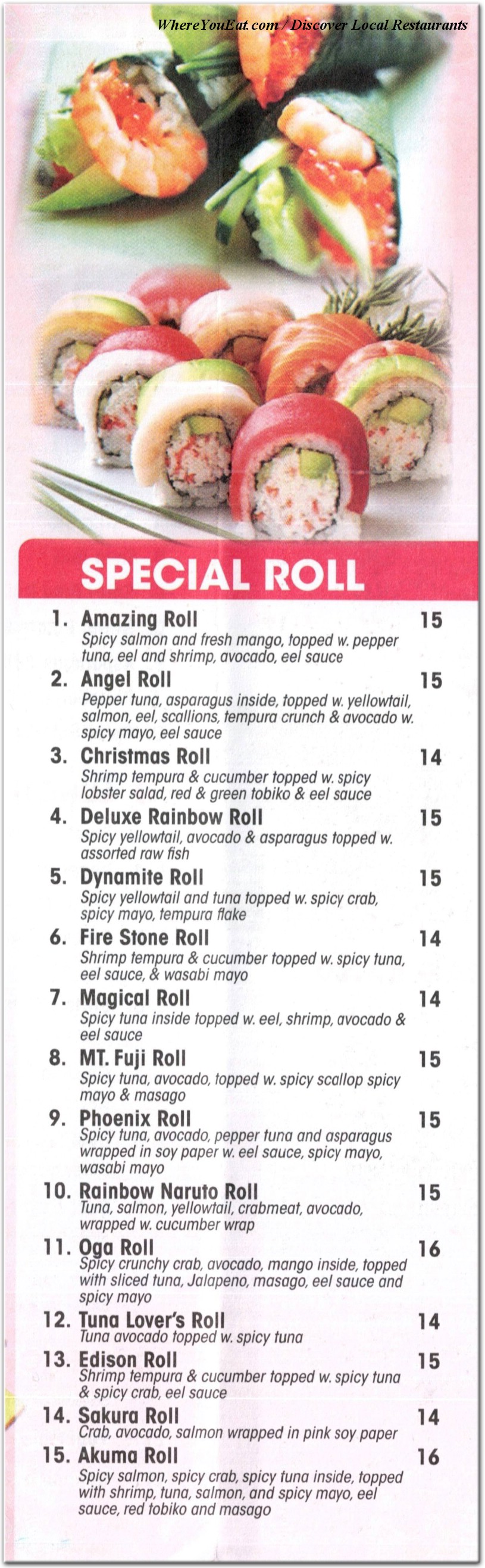 menu image