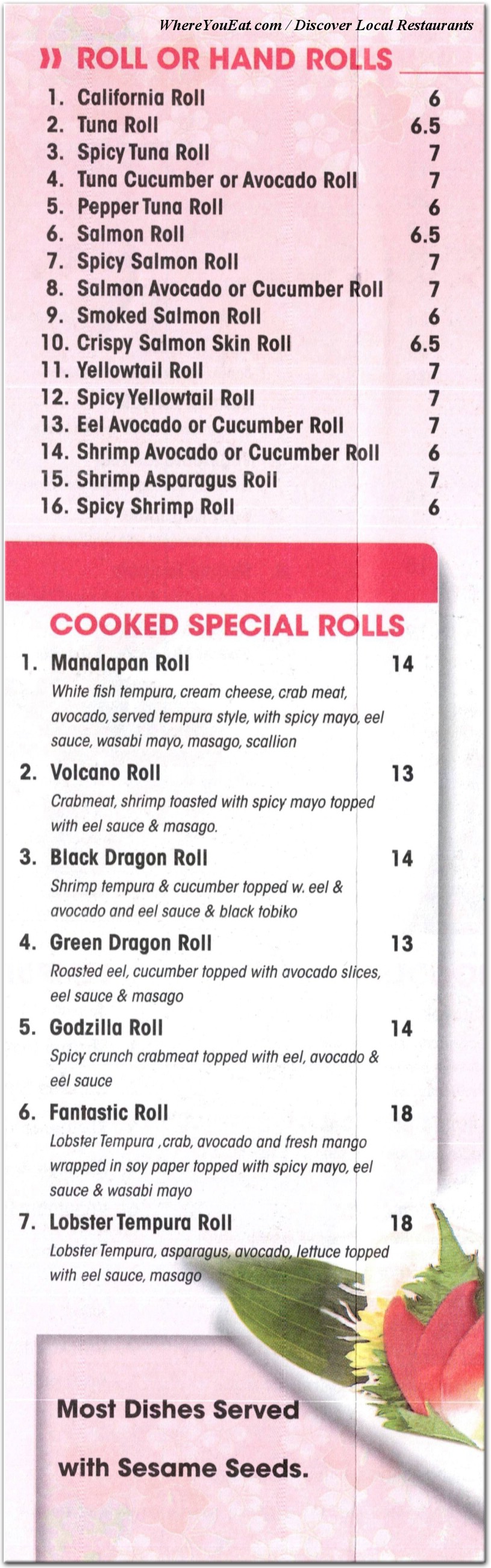 menu image