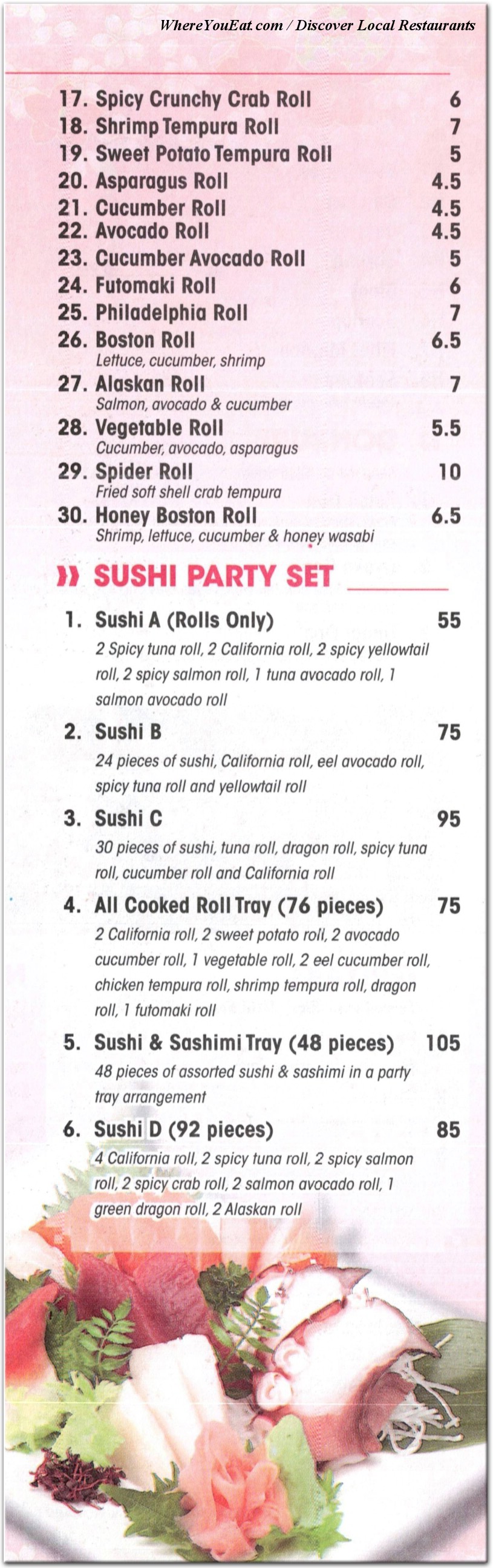 menu image