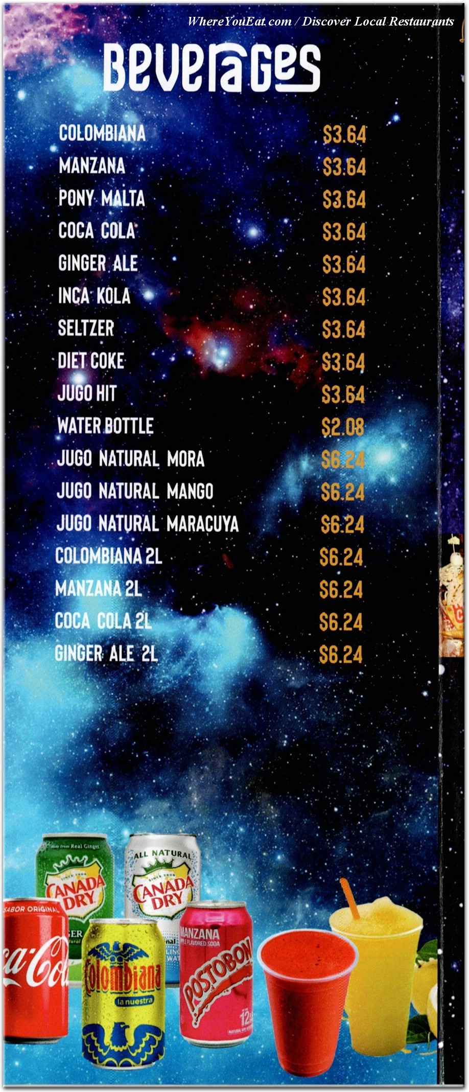 menu image