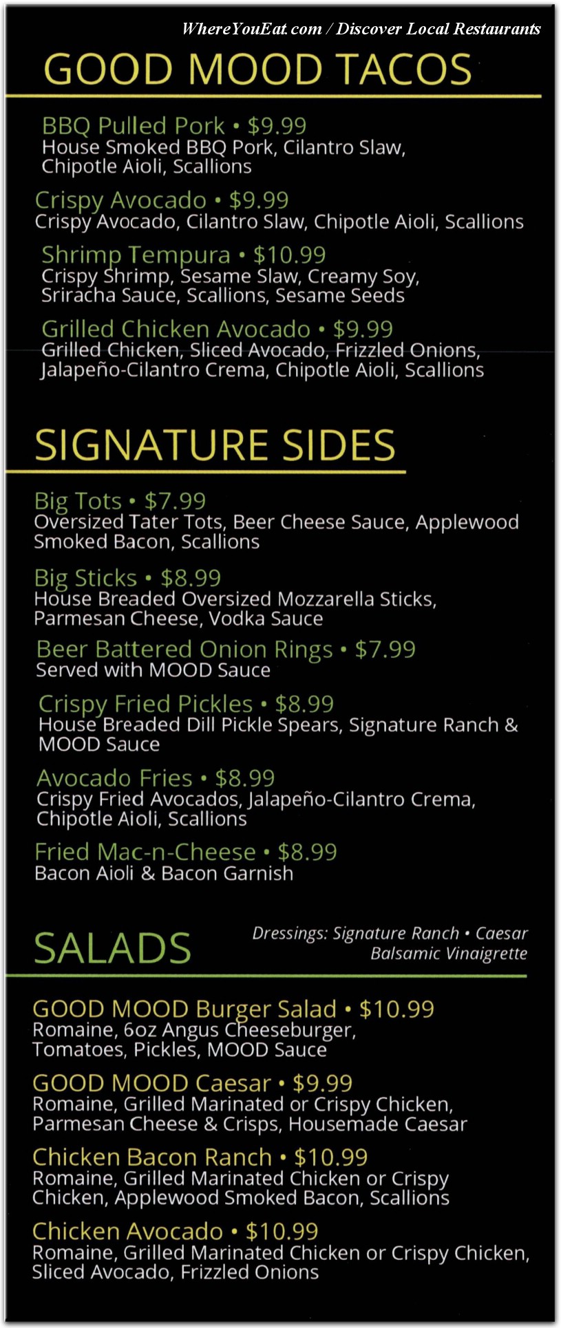 menu image