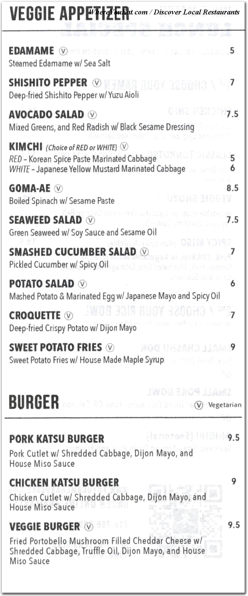 menu image