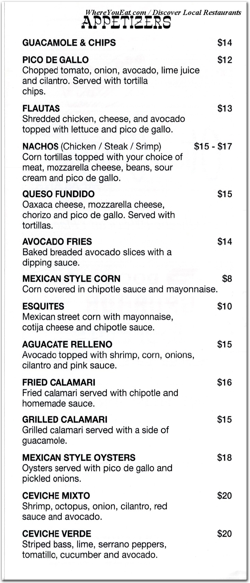 menu image