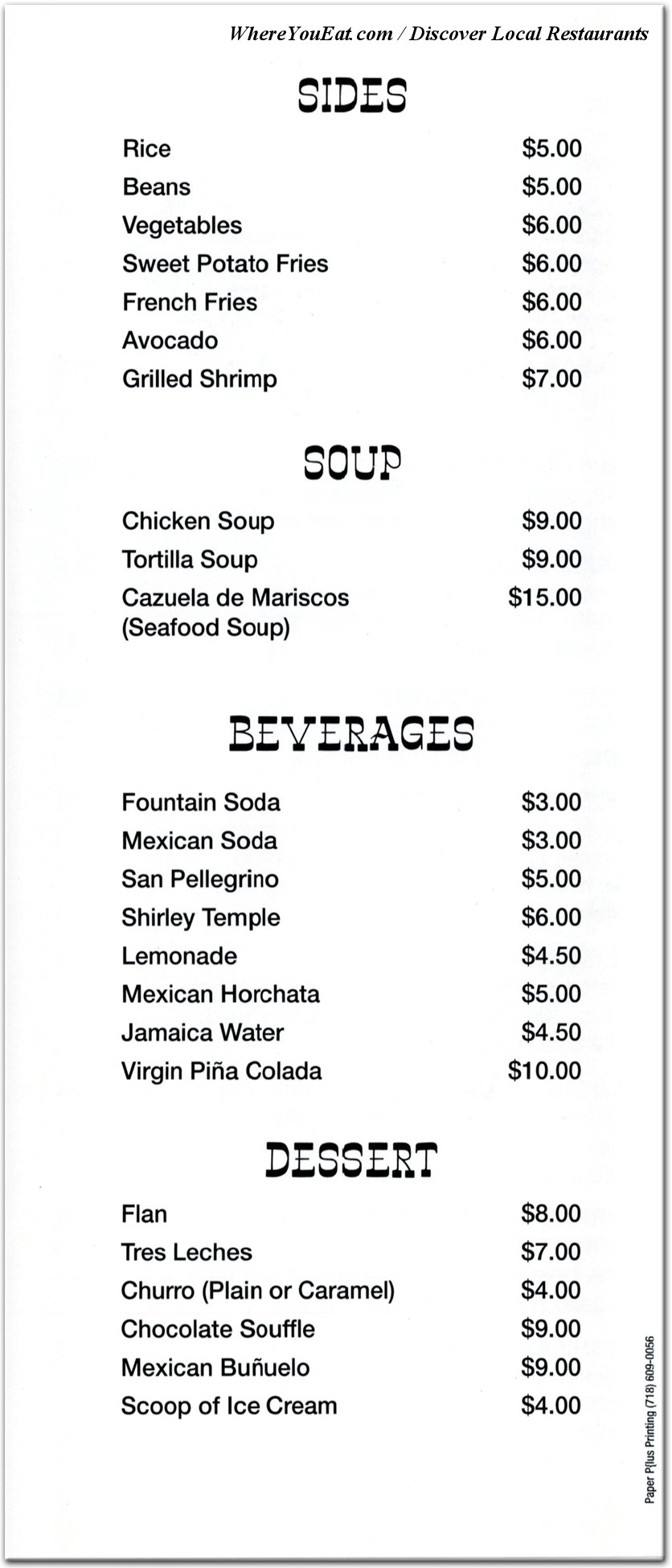 menu image