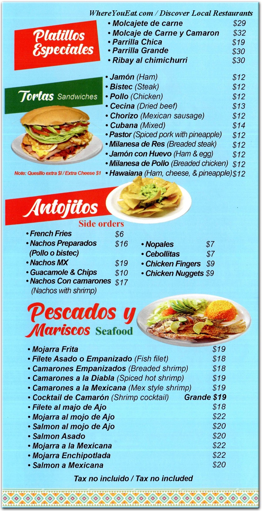 menu image