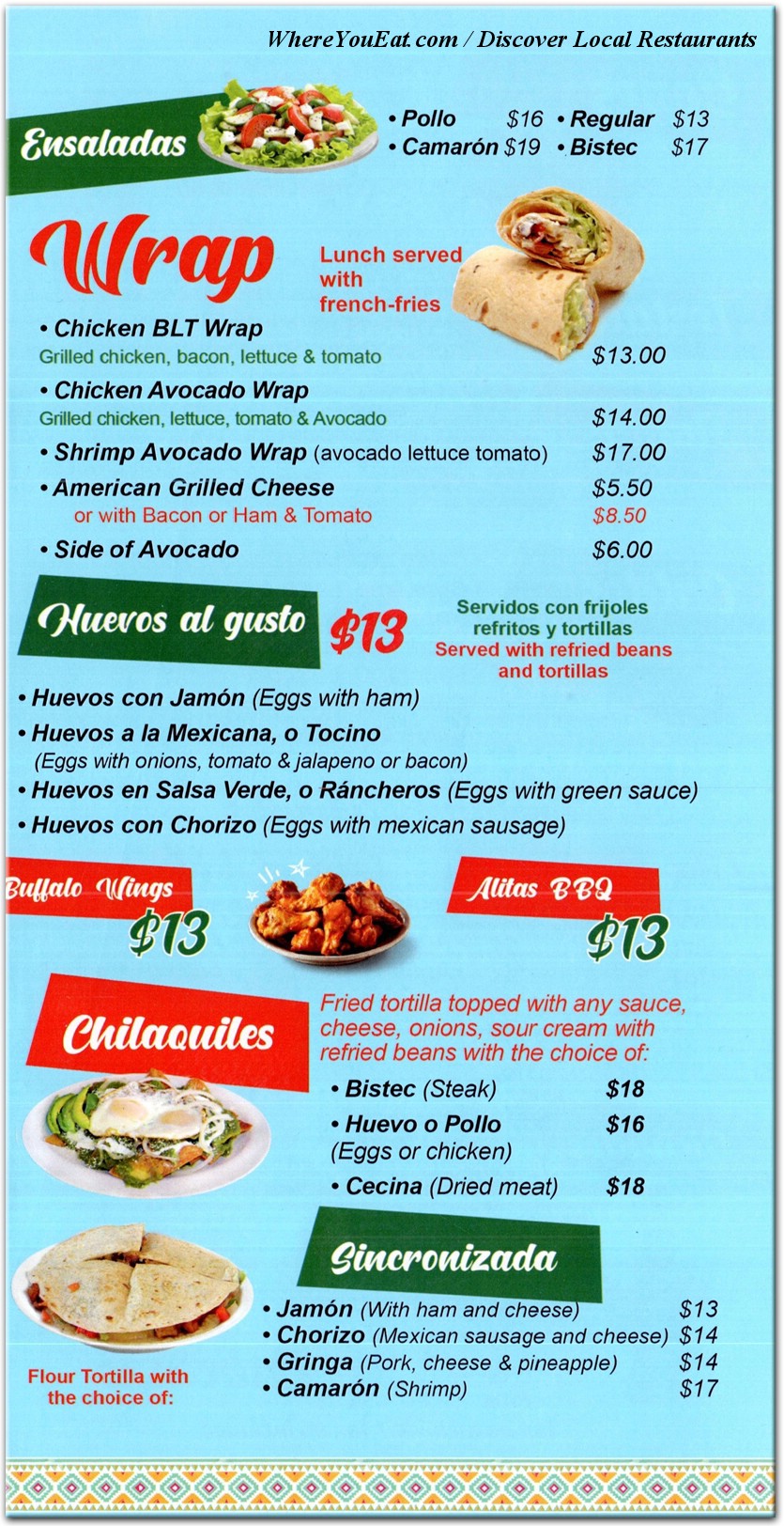 menu image