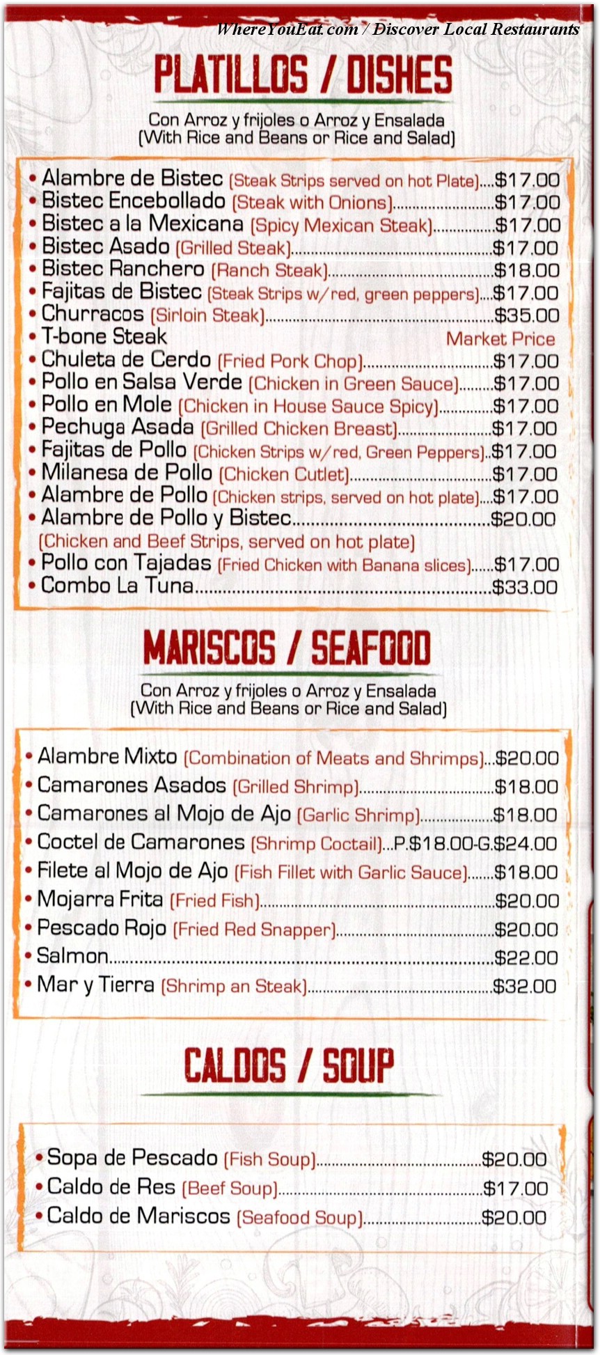 menu image
