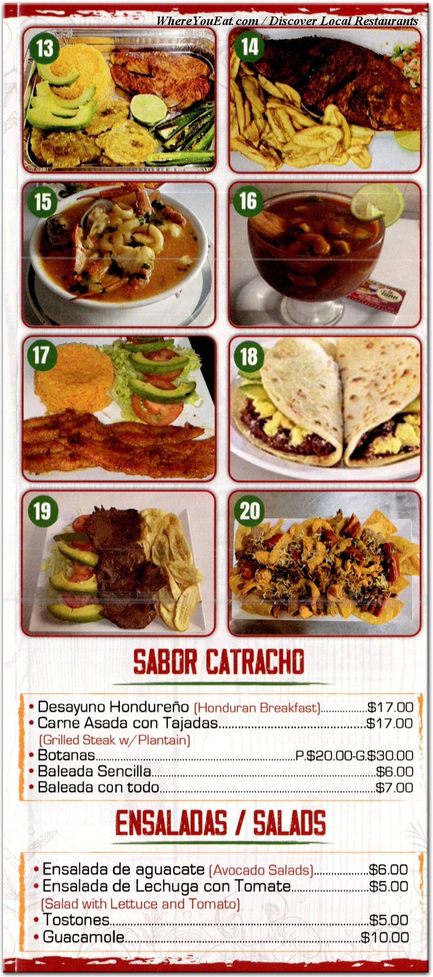 menu image