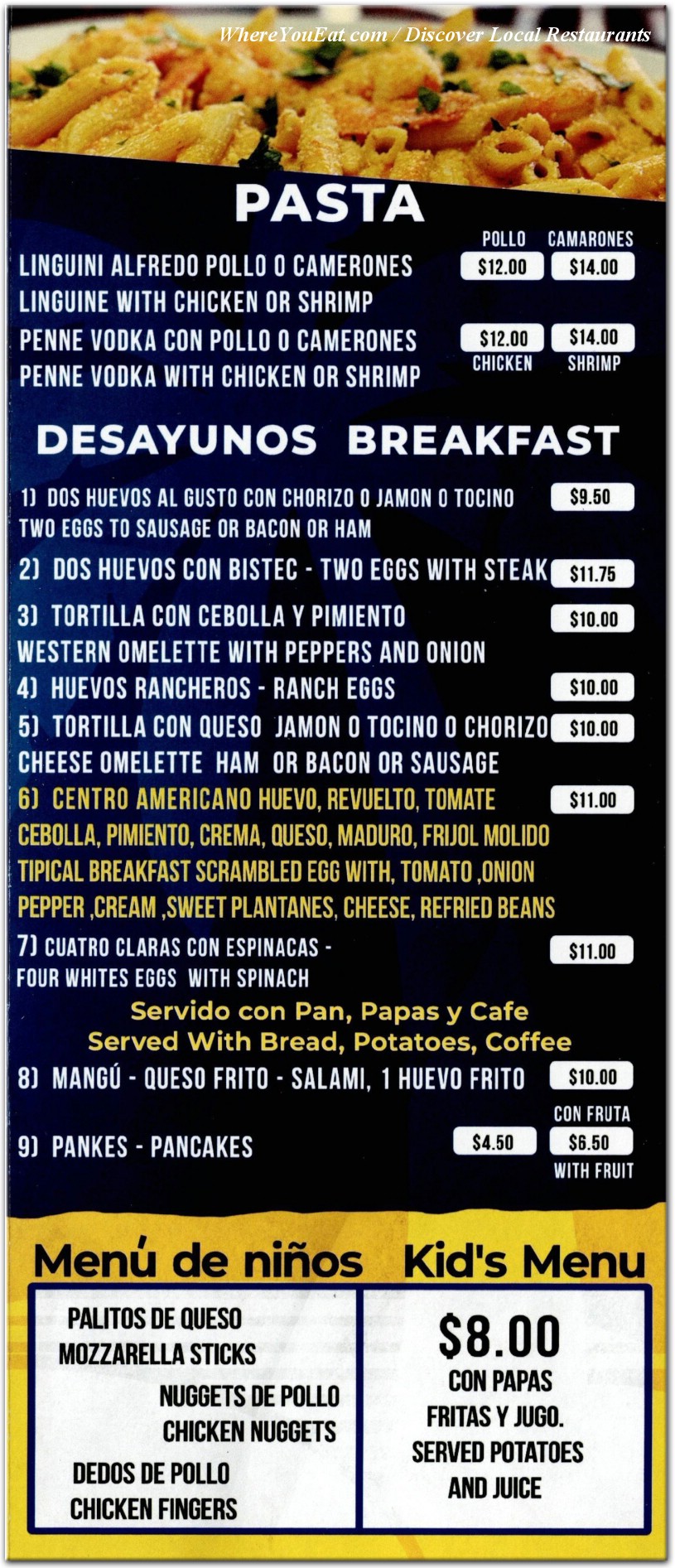 menu image