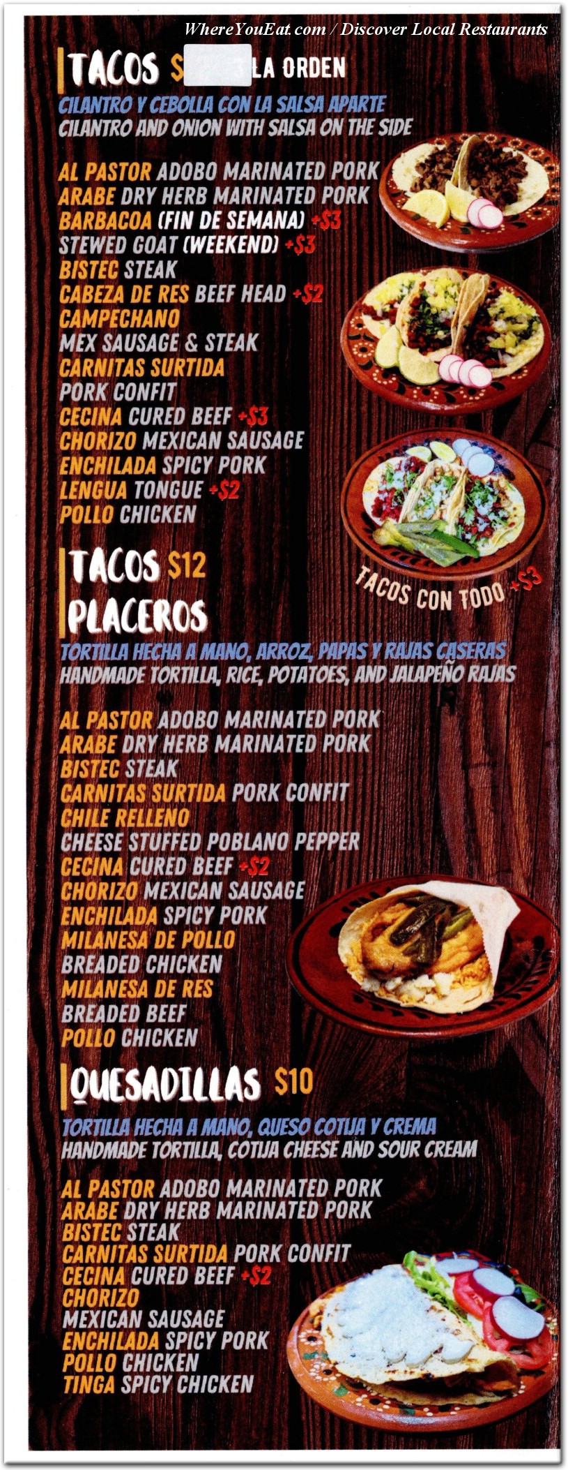 menu image