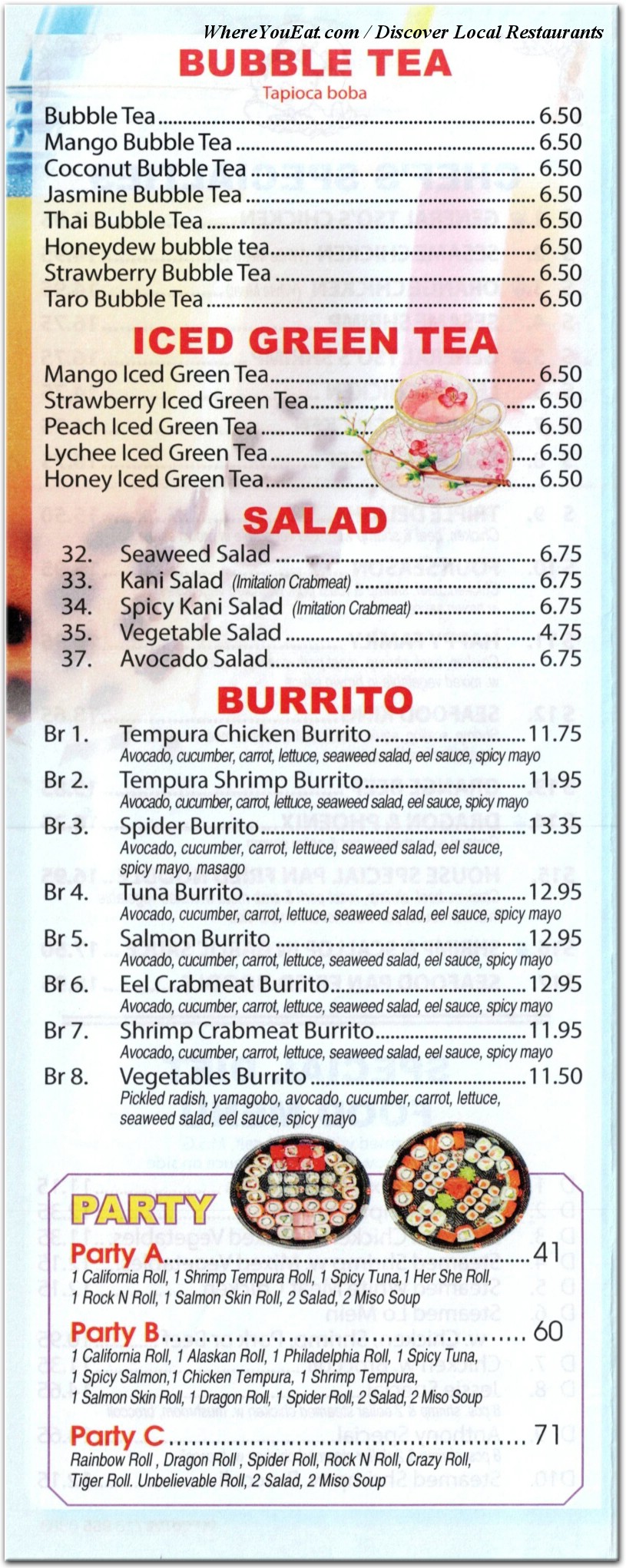 menu image