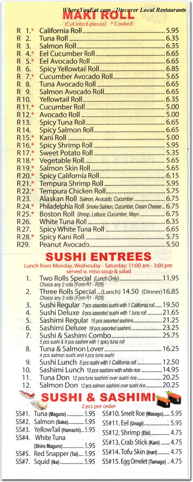 menu image