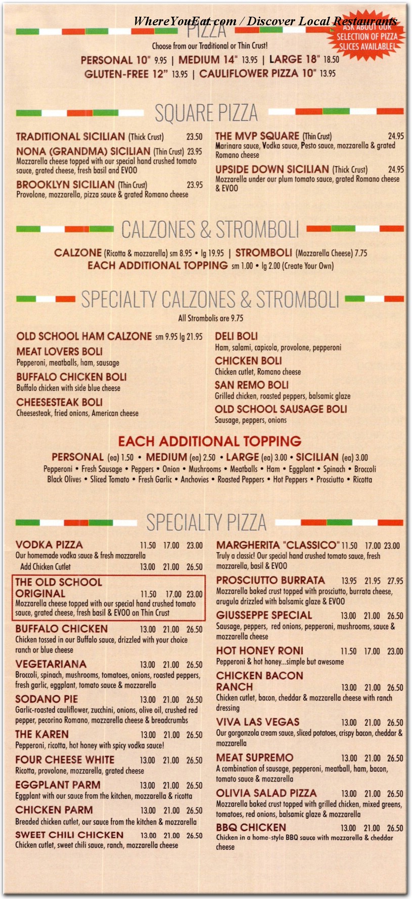 menu image