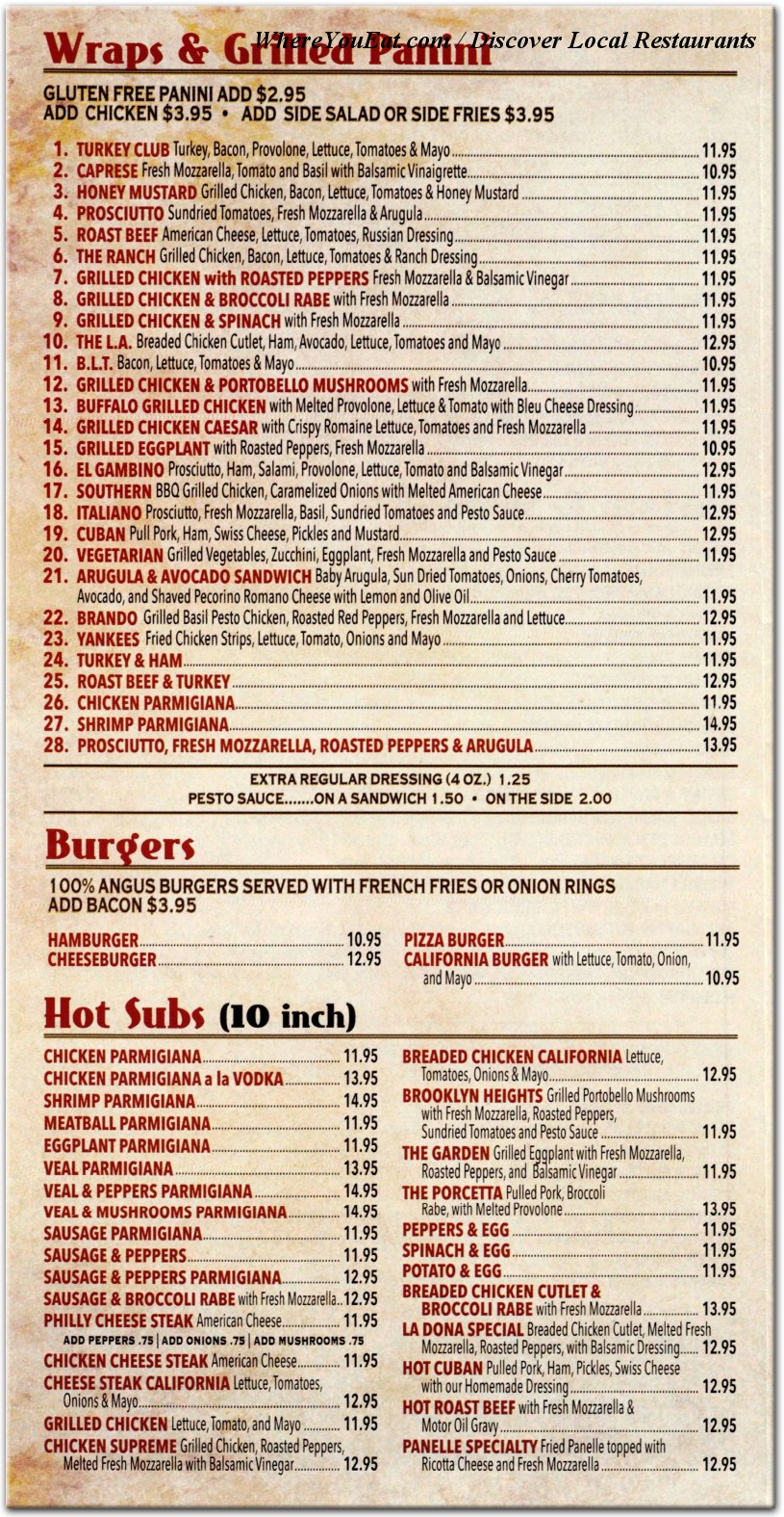 menu image