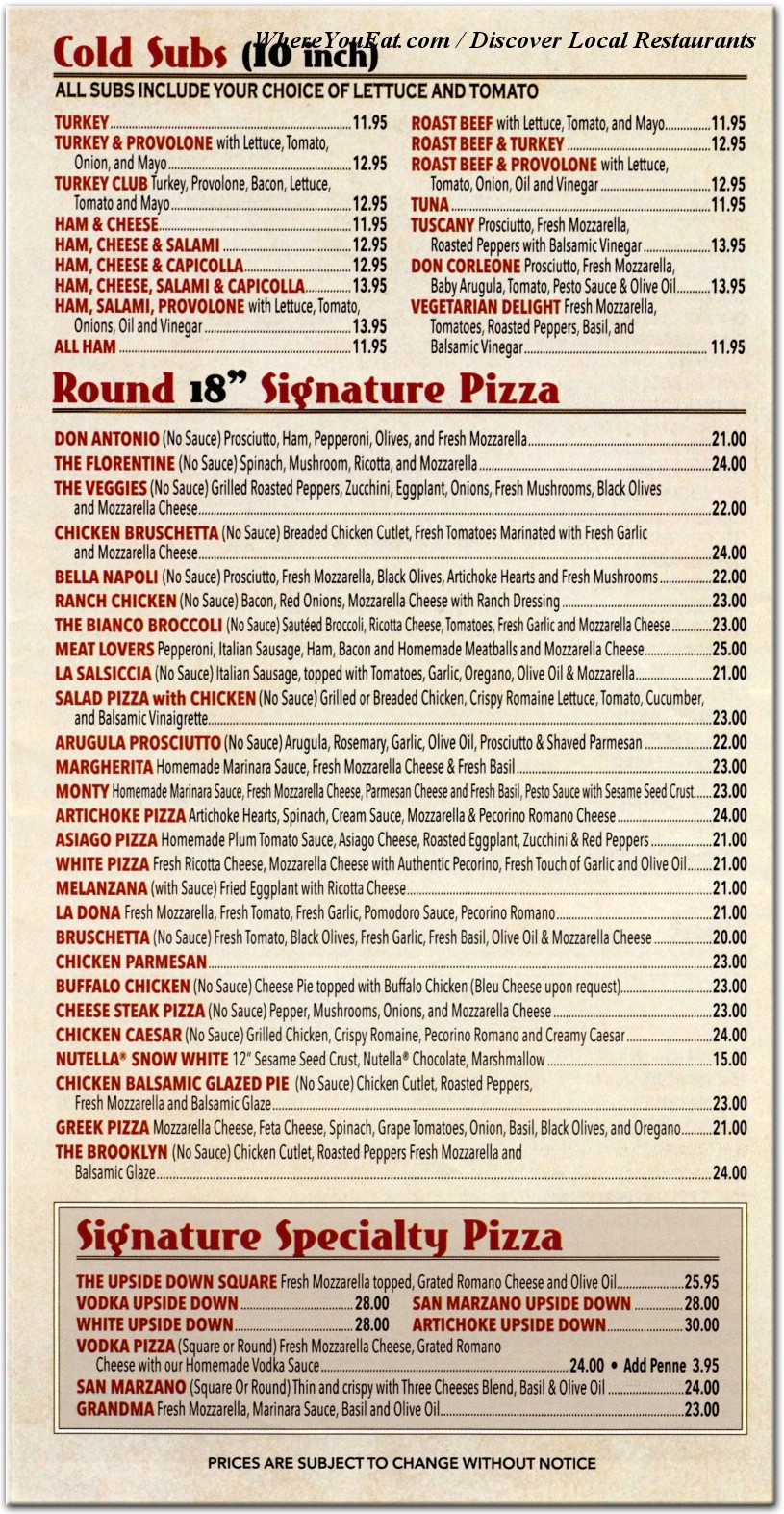 menu image