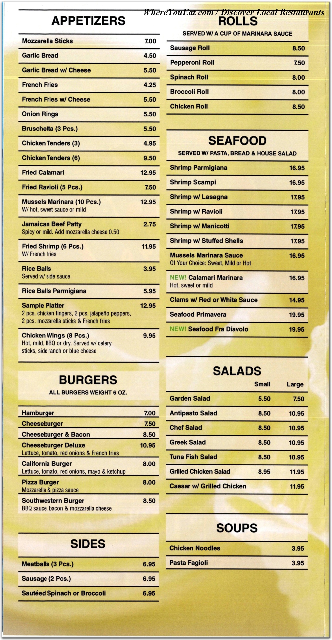 menu image