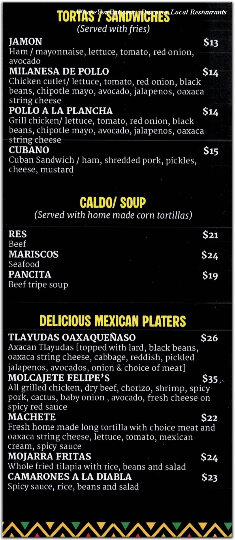menu image