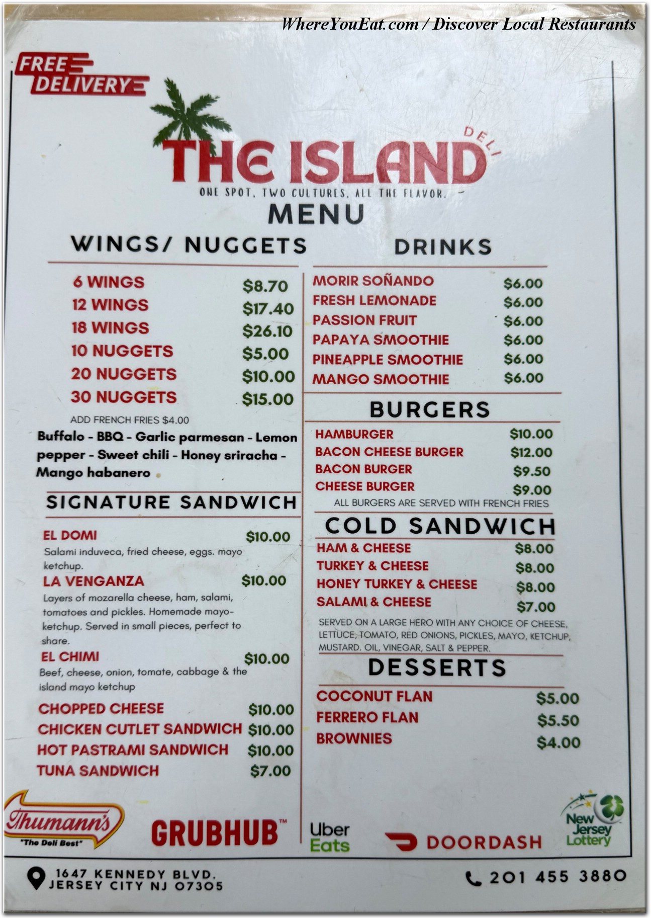 menu image