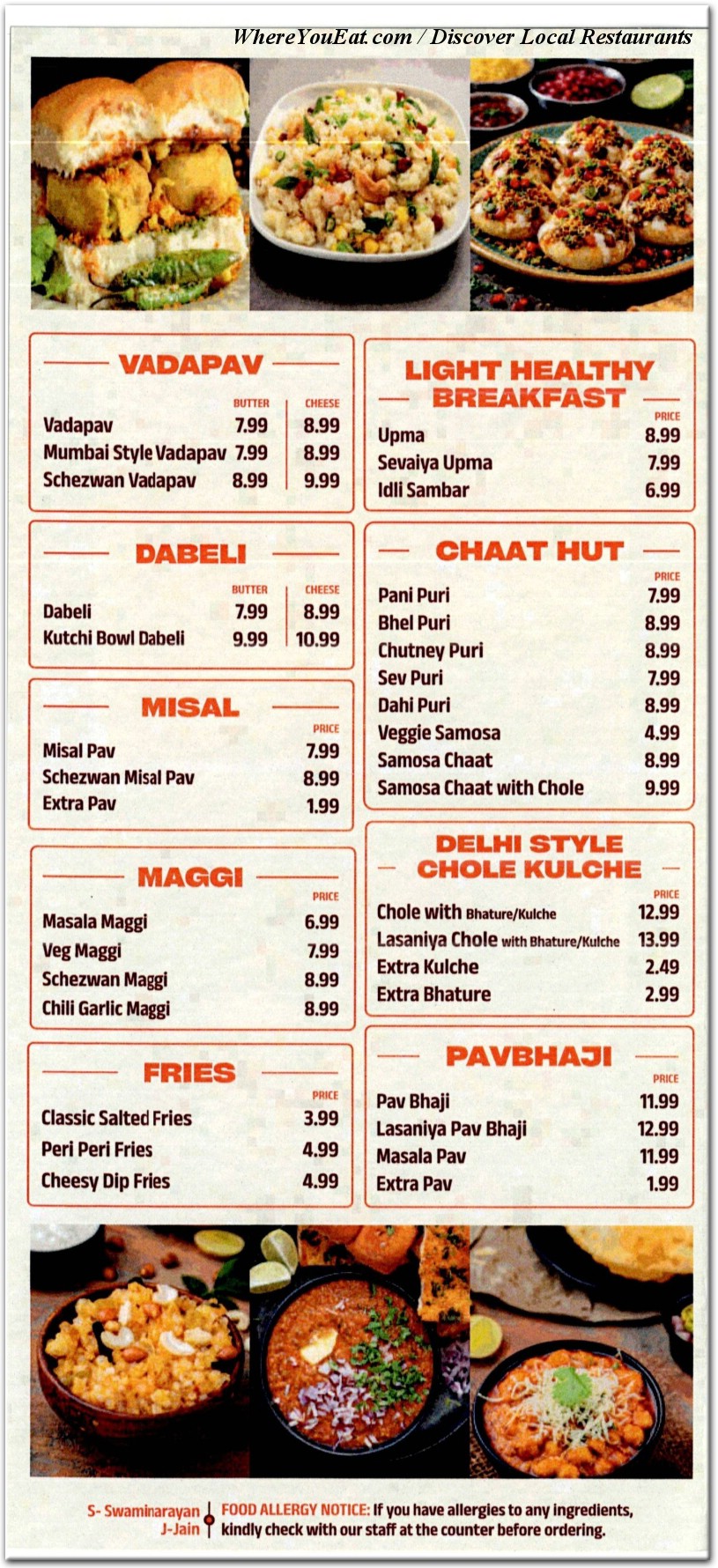 menu image