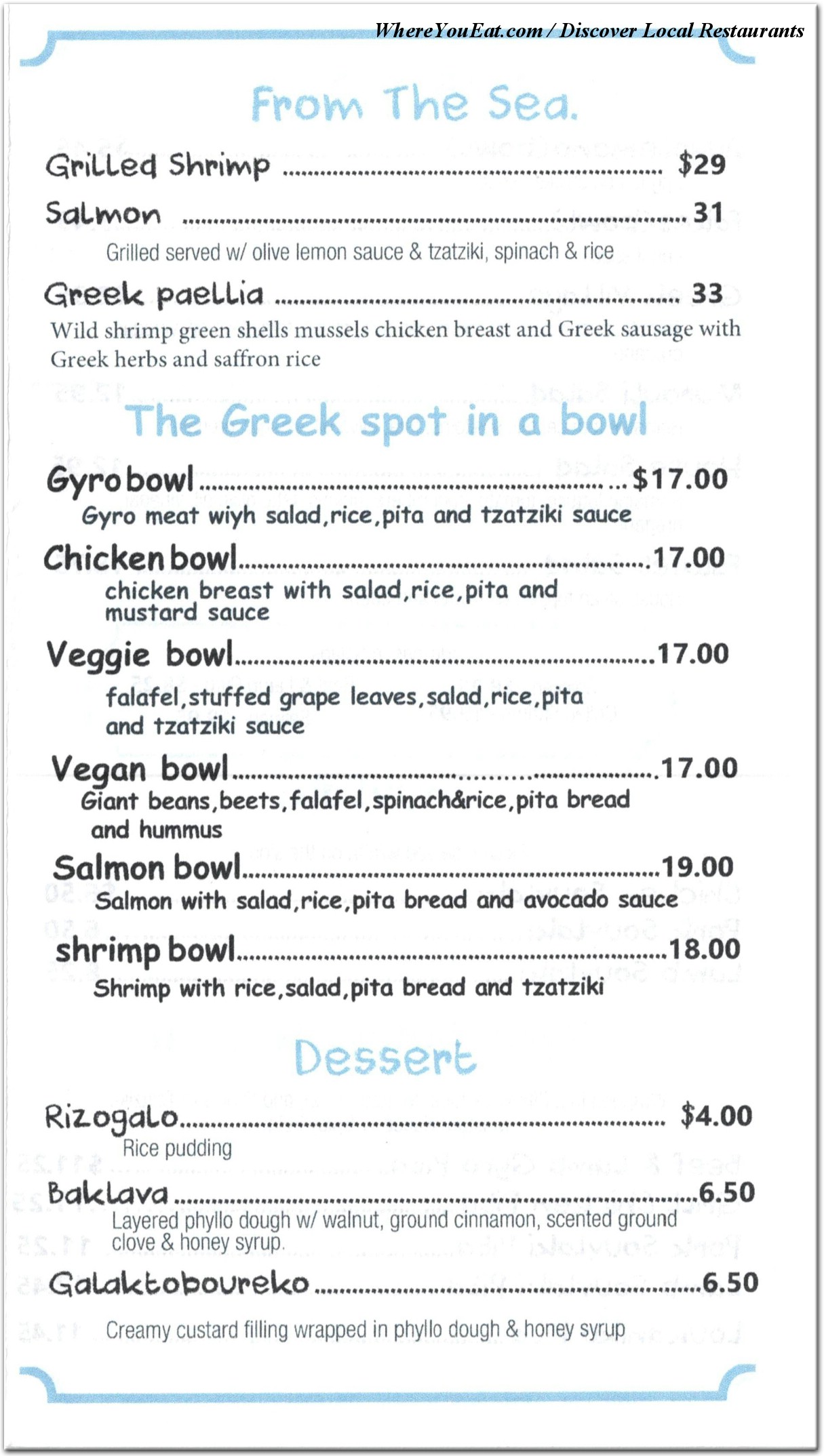 menu image
