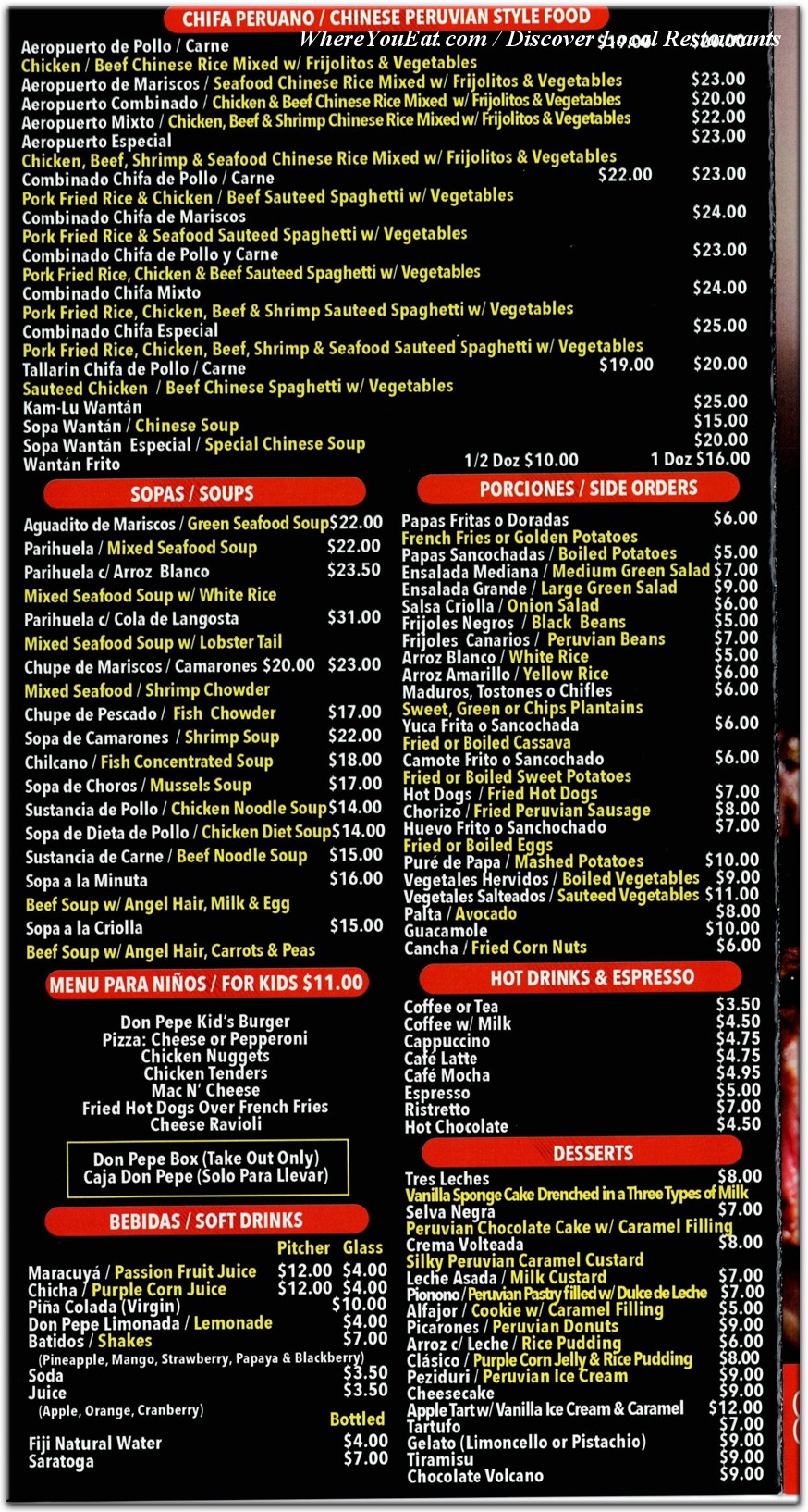 menu image