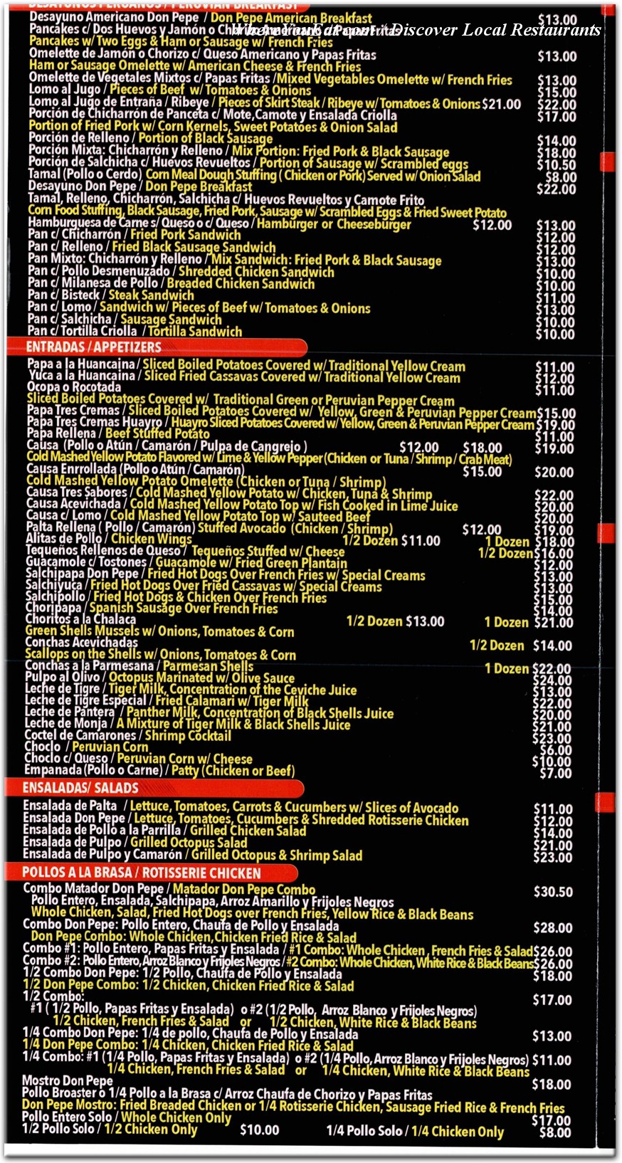 menu image