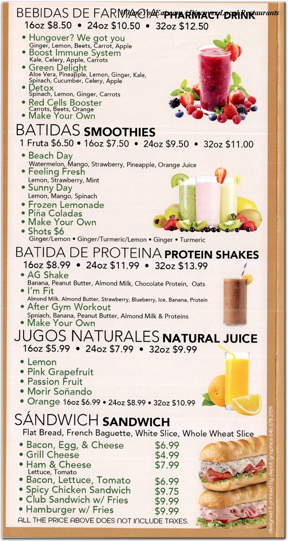 menu image