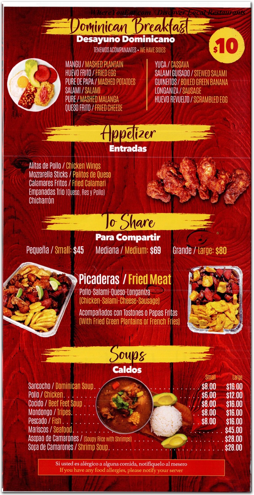 menu image