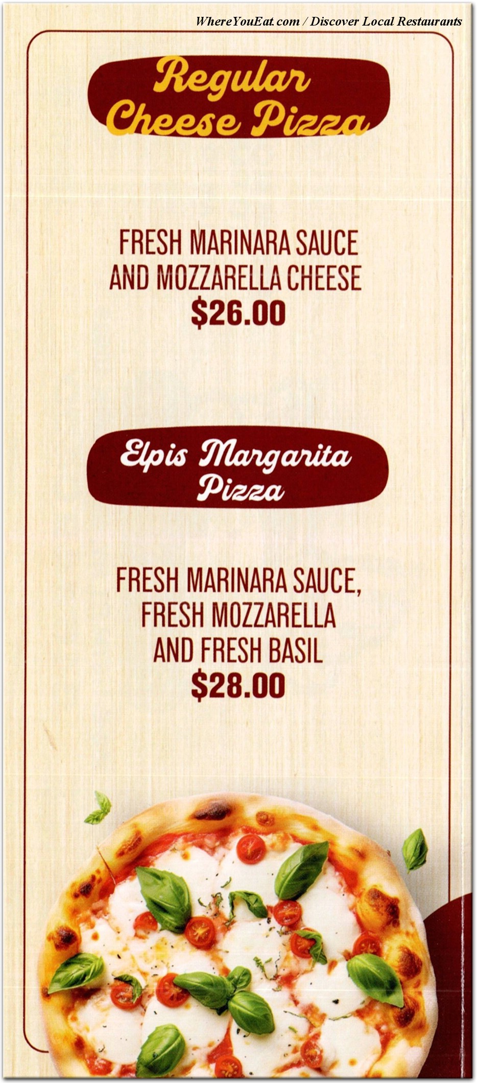 menu image