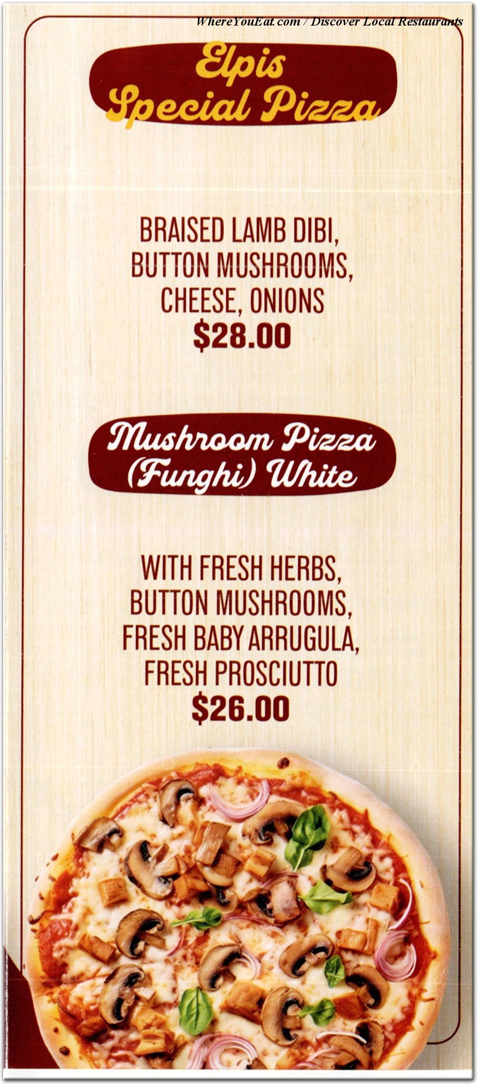 menu image