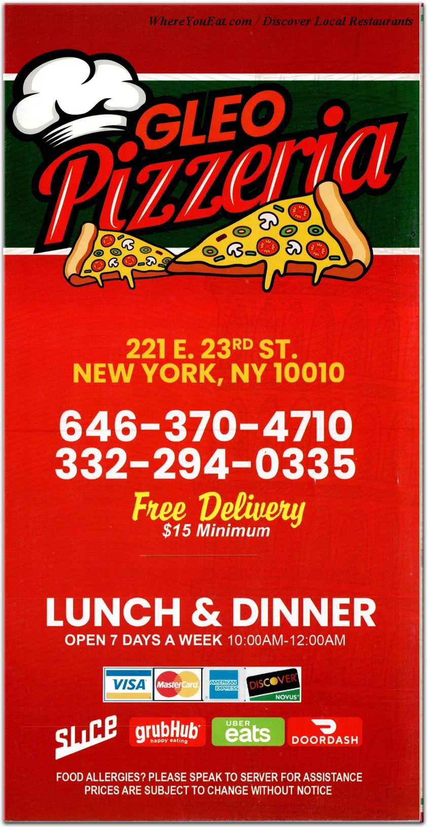 menu image