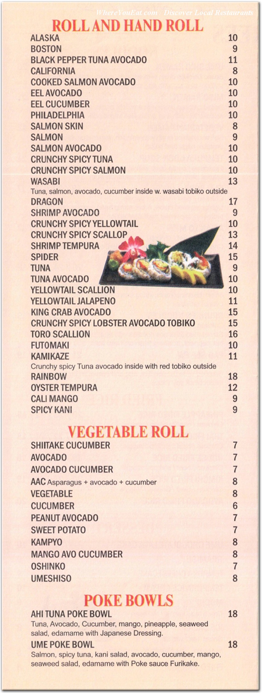 menu image