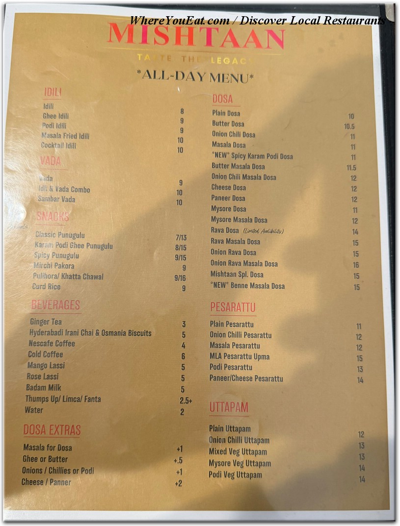 menu image