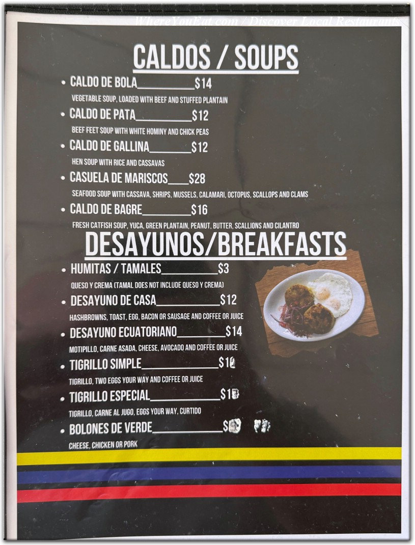 menu image