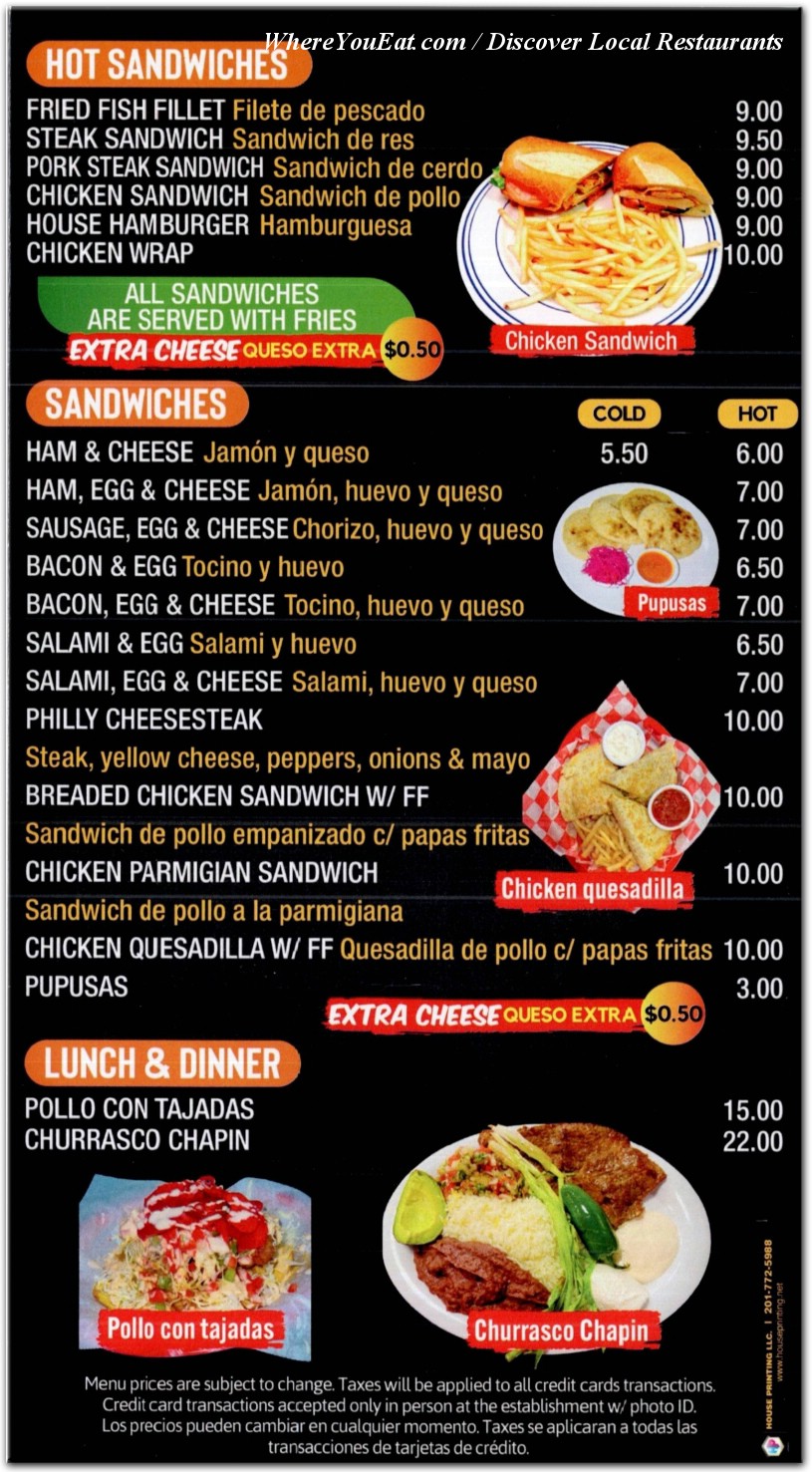 menu image