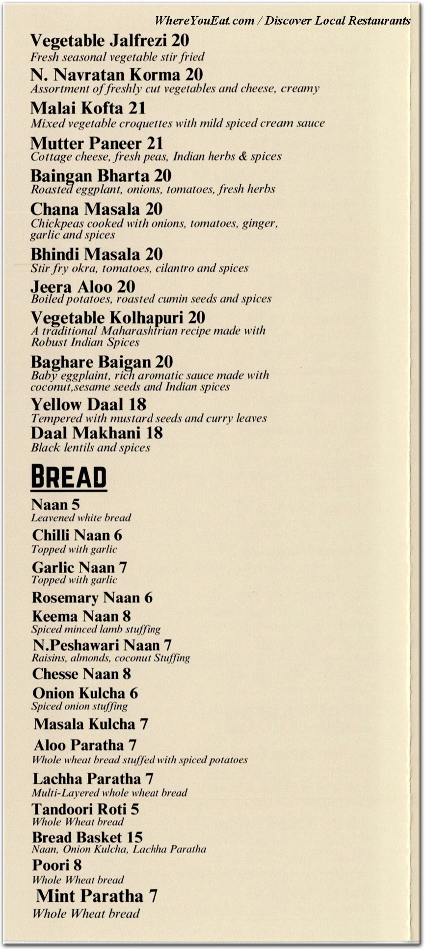 menu image