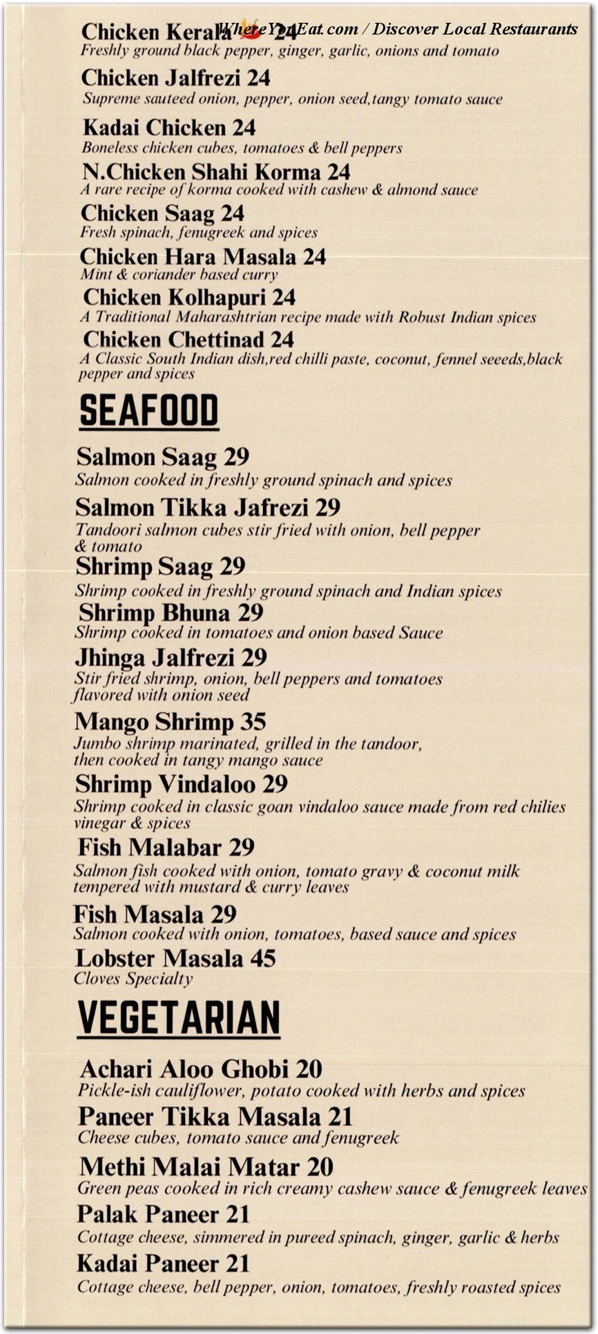 menu image