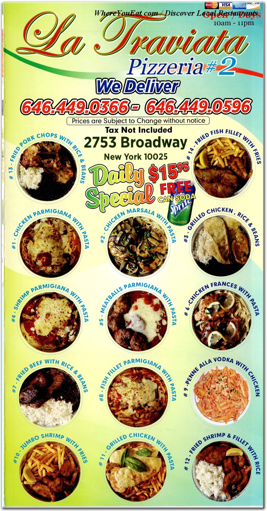 menu image