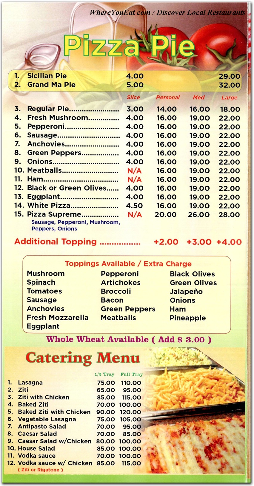 menu image