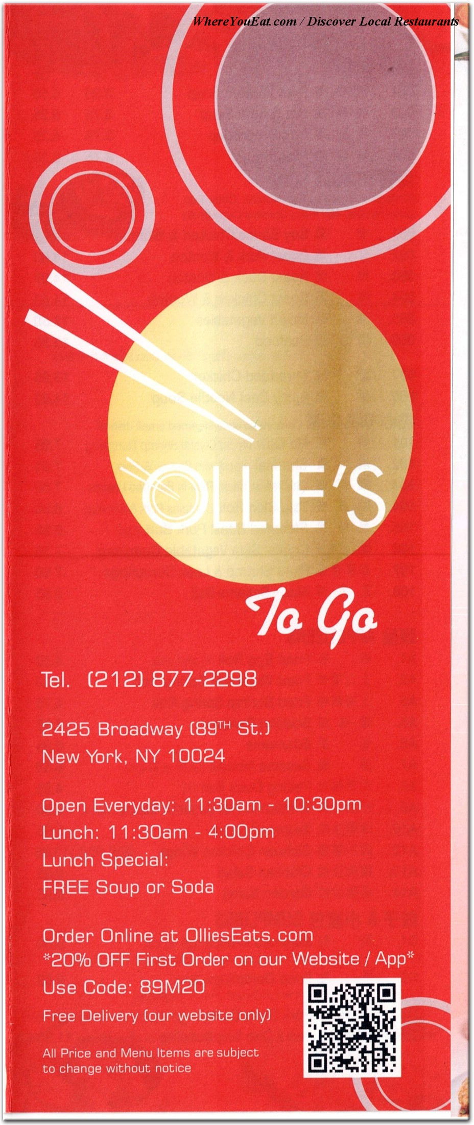 menu image