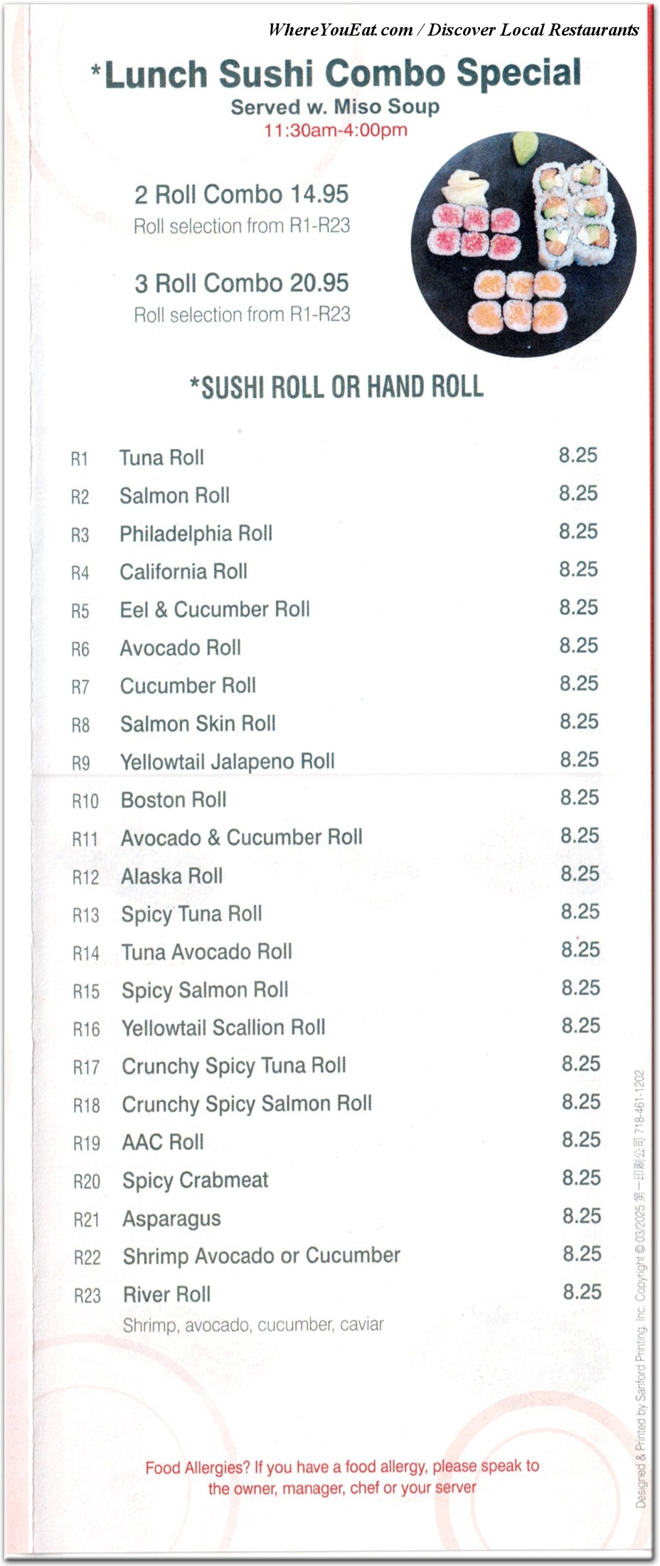 menu image