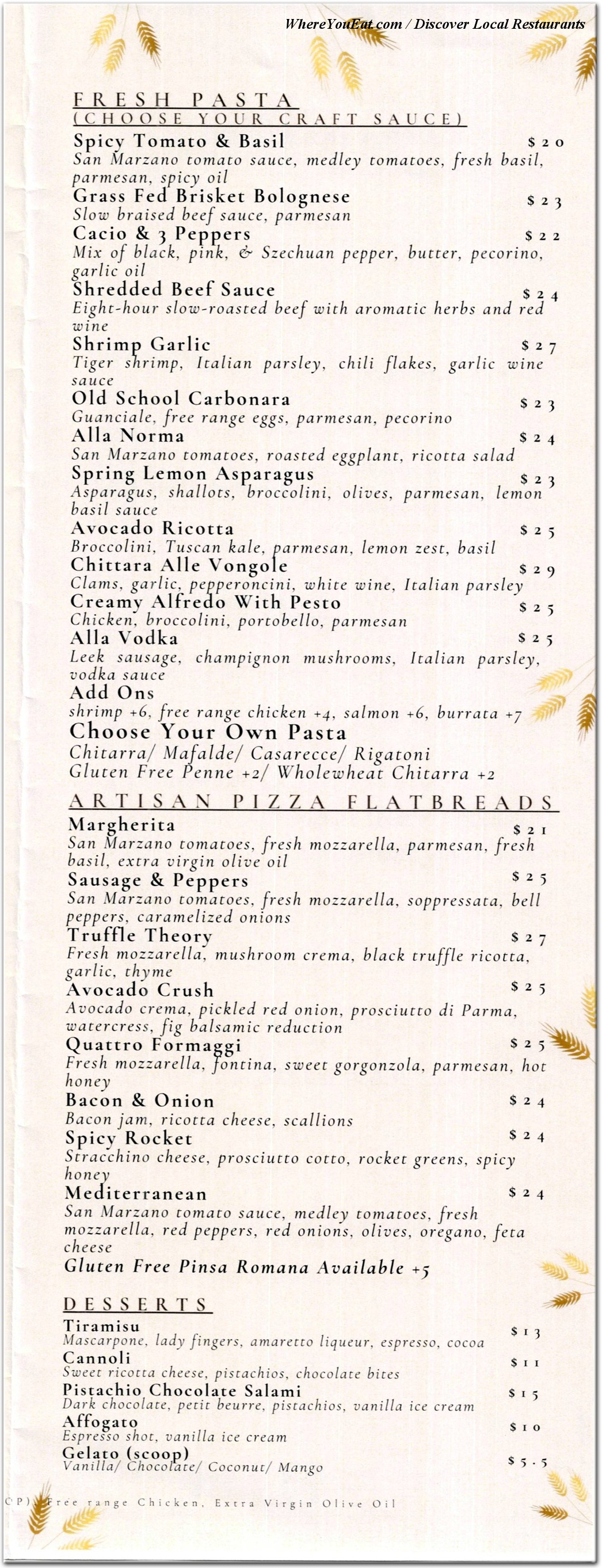 menu image