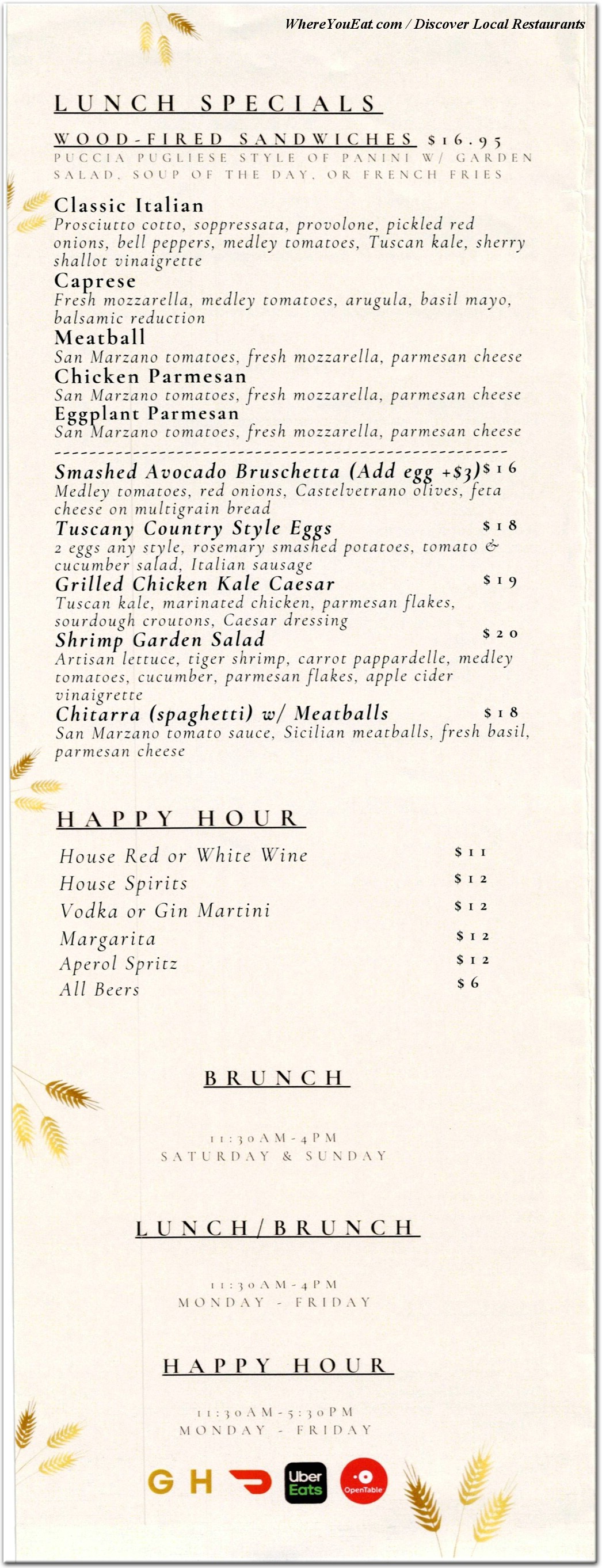 menu image