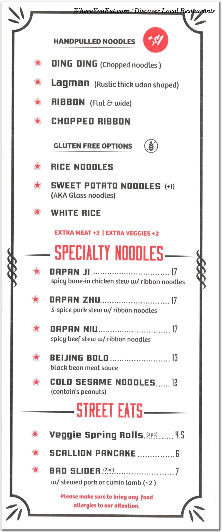 menu image