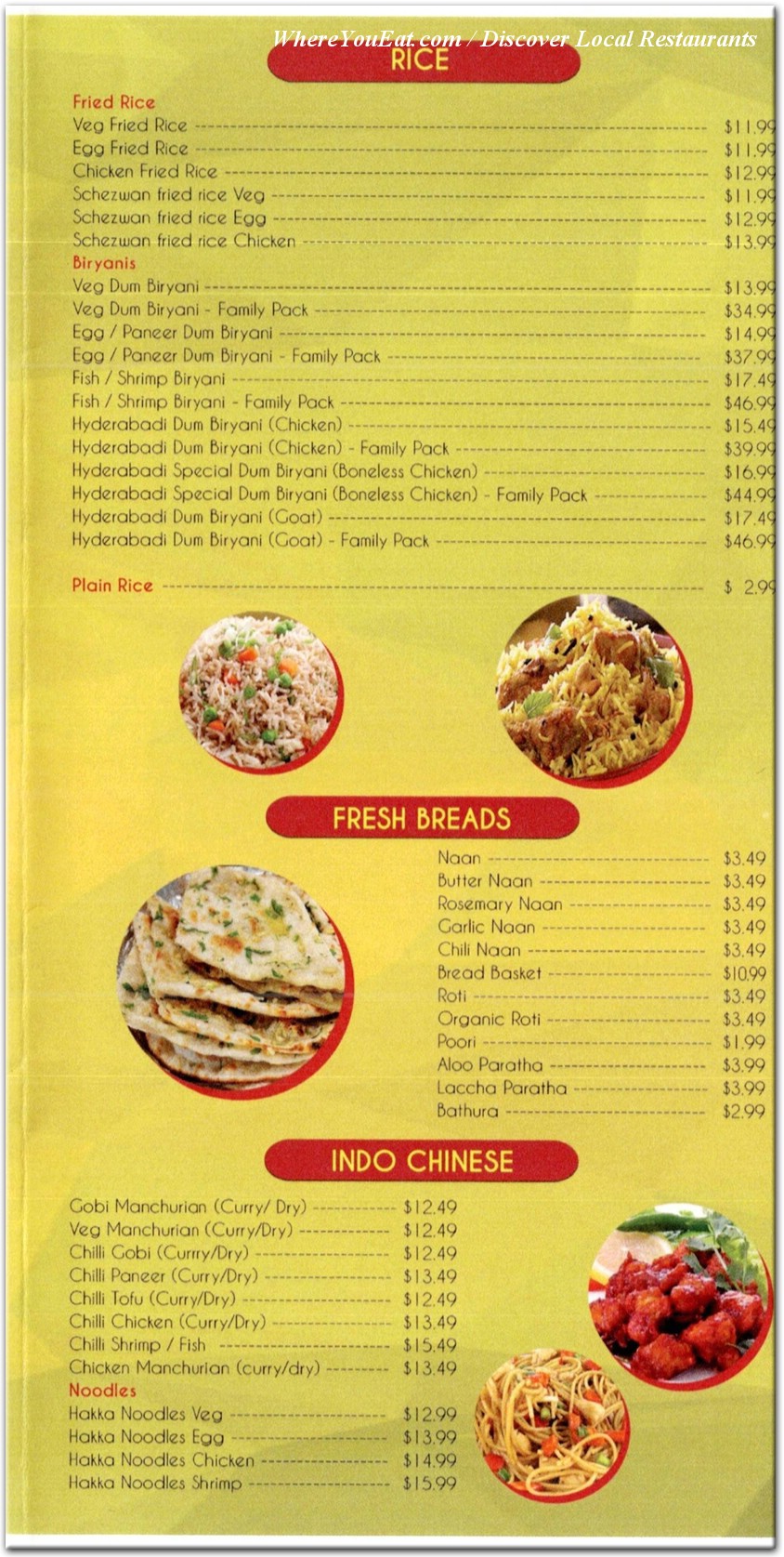 menu image