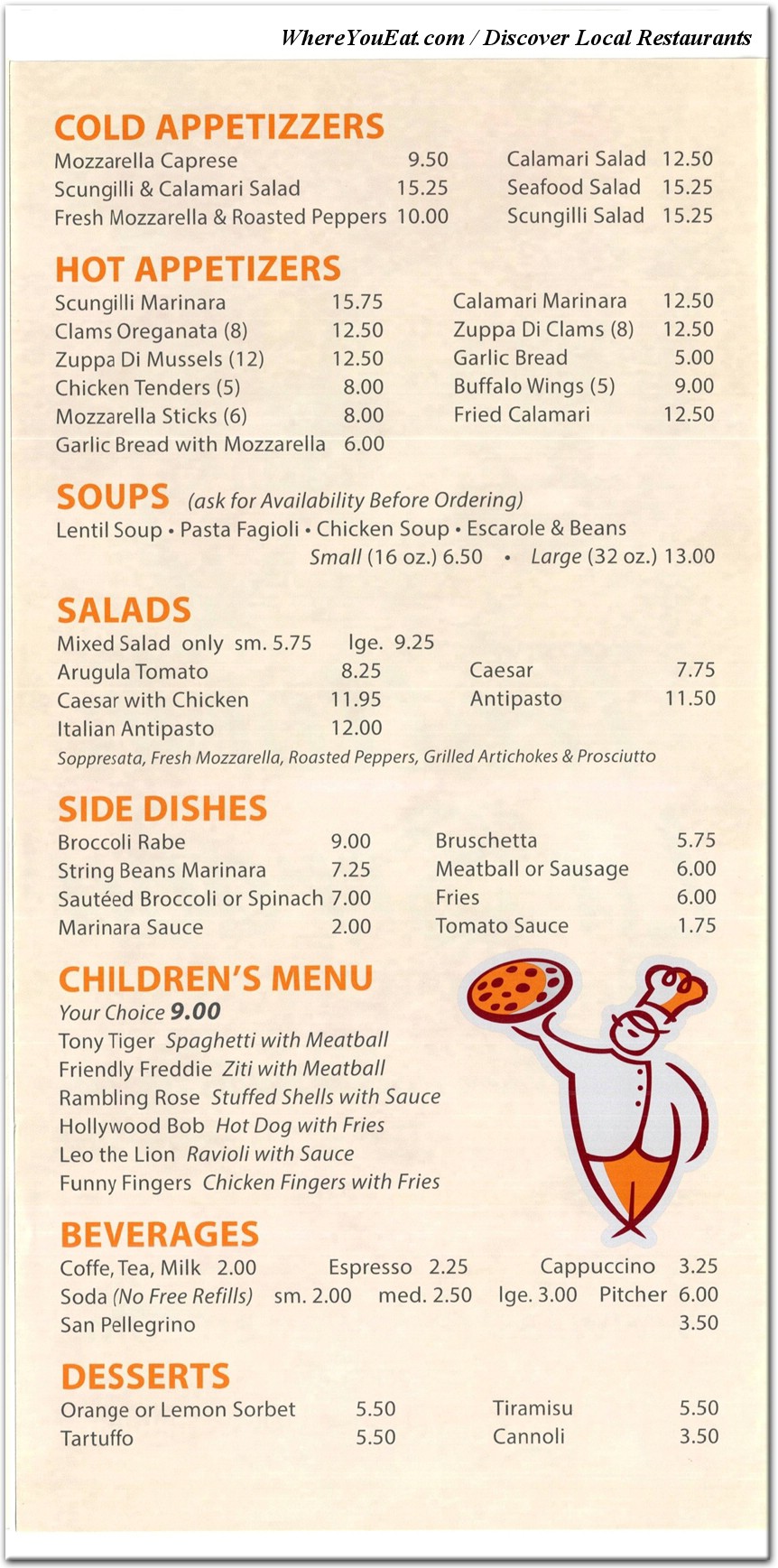 menu image