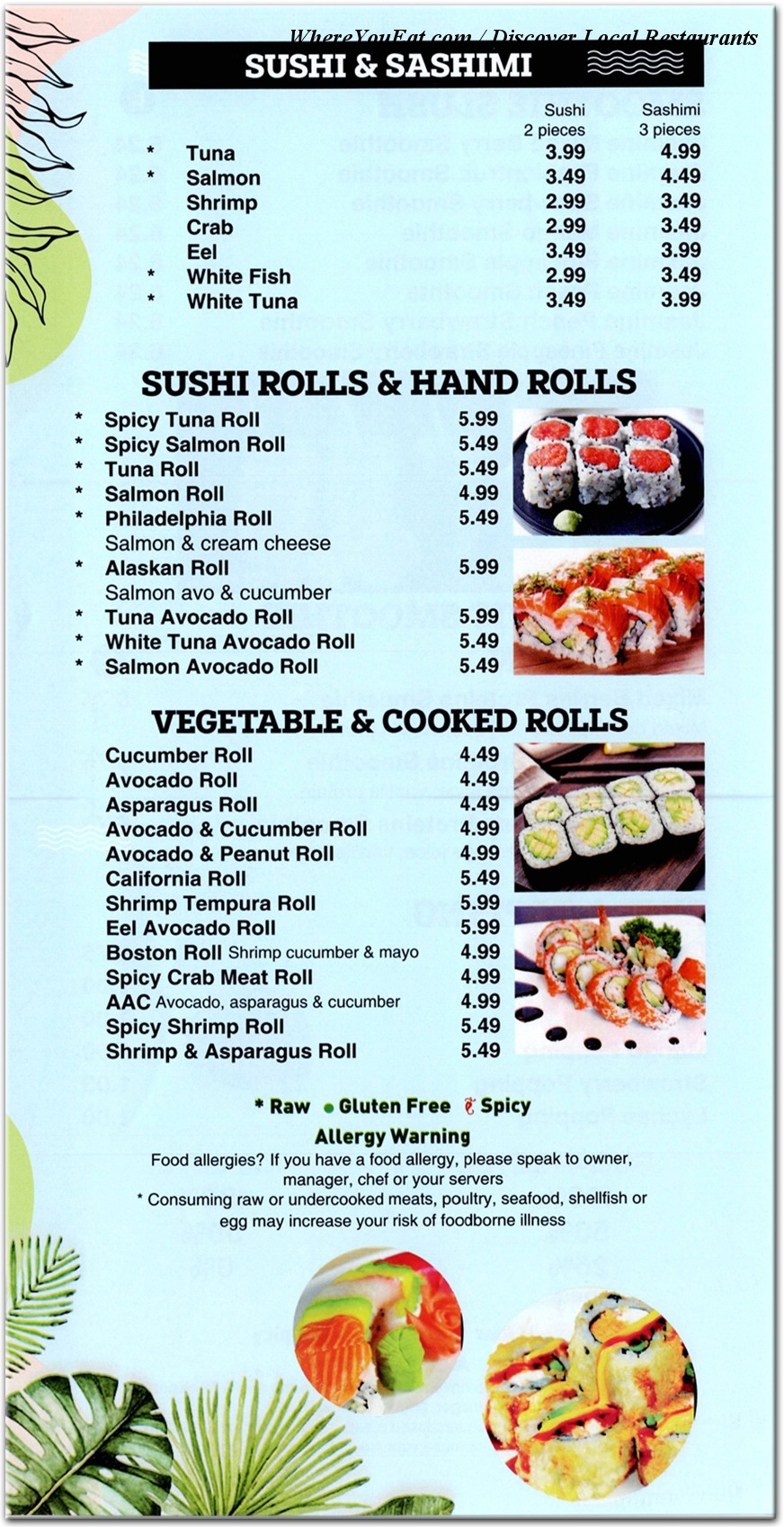 menu image