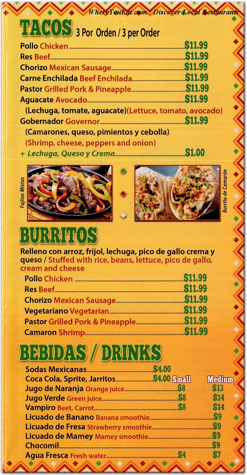menu image