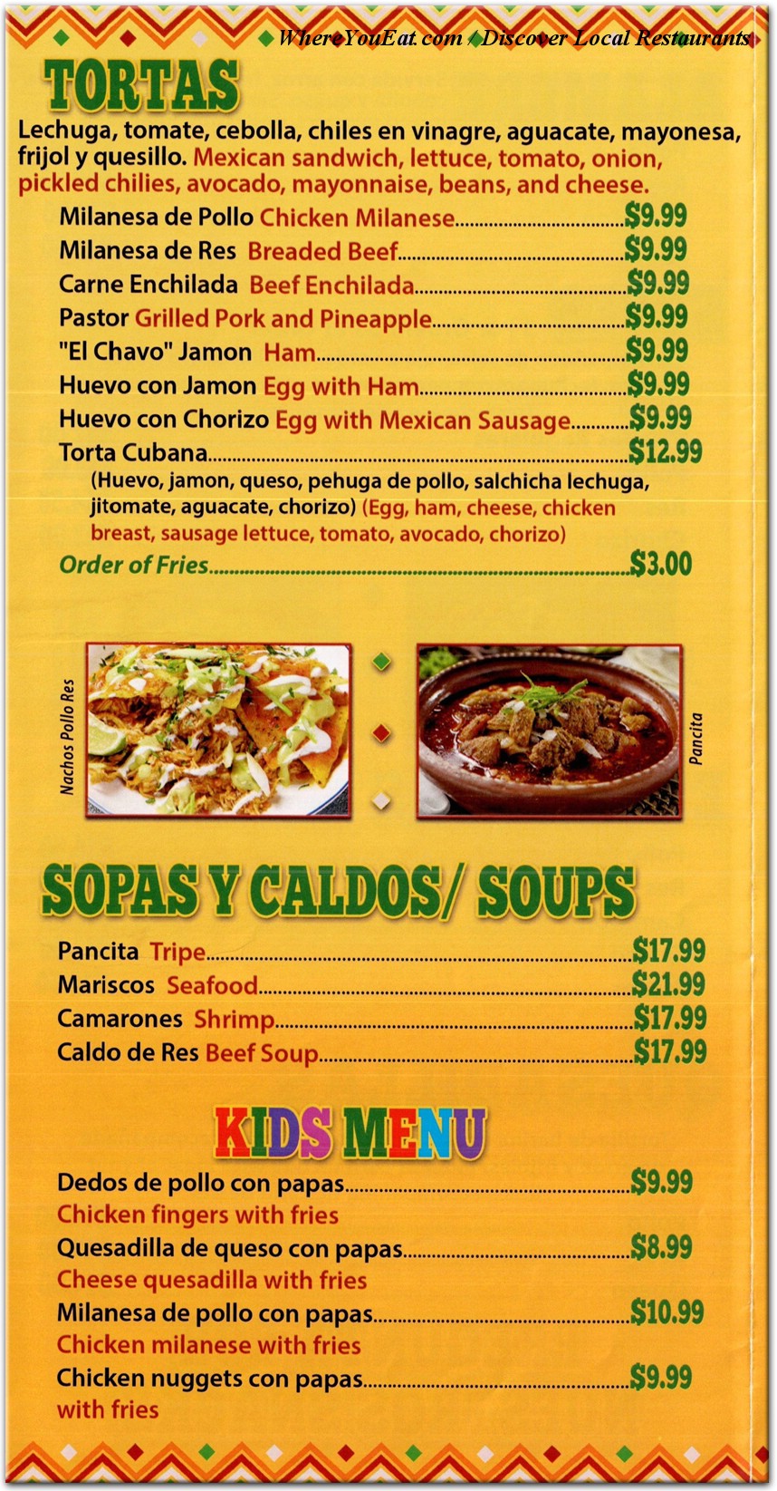 menu image