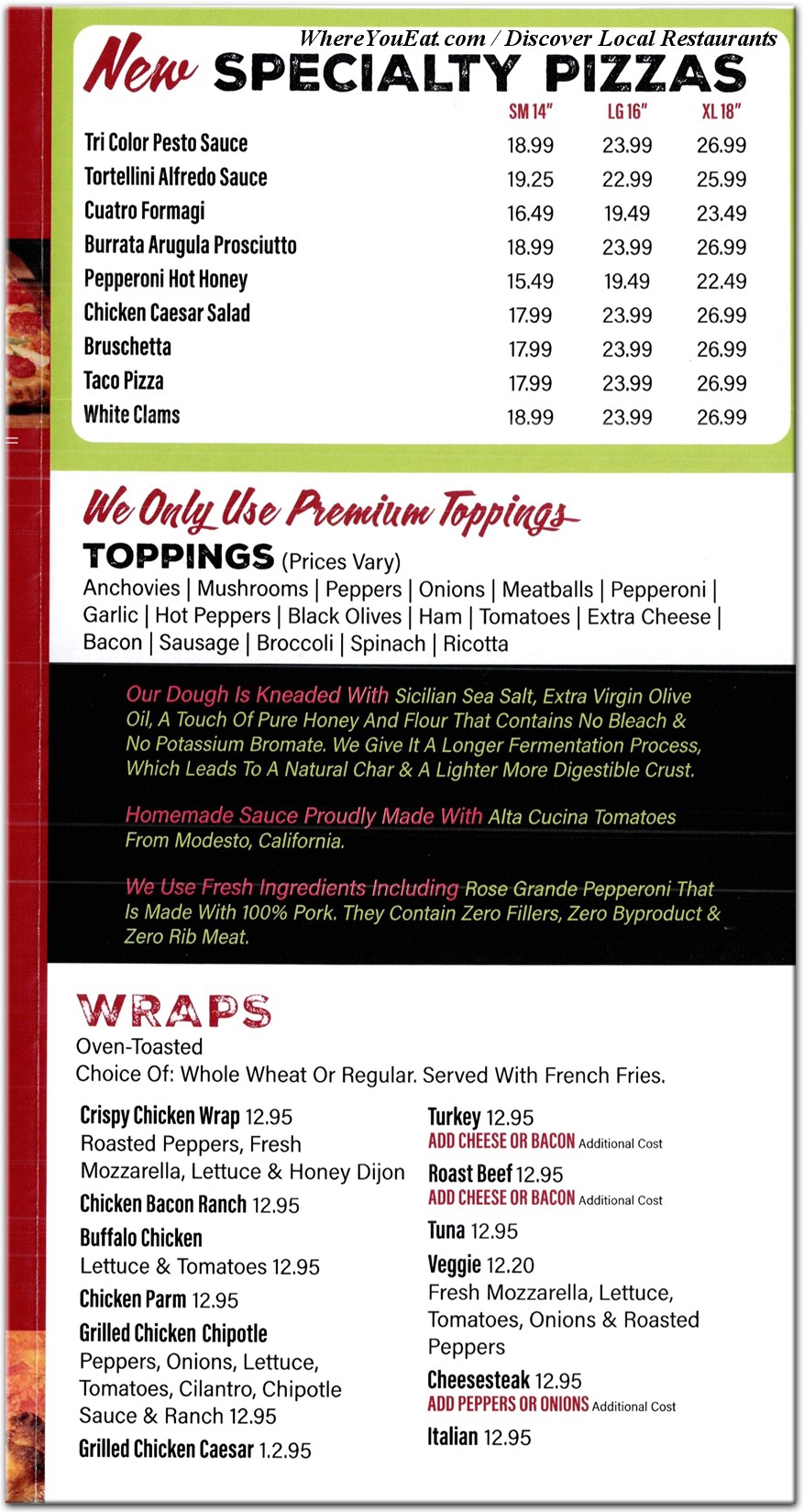 menu image